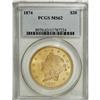 Image 3 : 1874 $20 MS62 PCGS