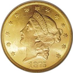 1875-CC $20 MS63 PCGS
