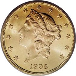1896-S $20 MS65 PCGS
