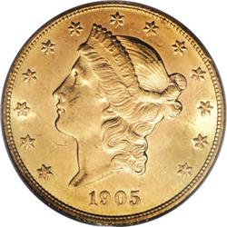 1905 $20 MS63 PCGS