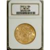 Image 3 : 1907-D $20 MS66 NGC