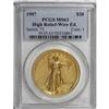 Image 3 : 1907 $20 High Relief, Wire Rim MS63 PCGS
