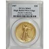 Image 3 : 1907 $20 High Relief, Wire Rim MS63 PCGS
