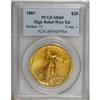 Image 3 : 1907 $20 High Relief, Wire Rim MS69 PCGS