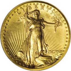 1907 $20 High Relief PR67 NGC