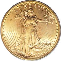 1909-D $20 MS64 PCGS