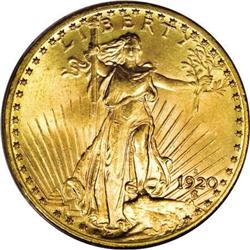 1920-S $20 MS65 PCGS