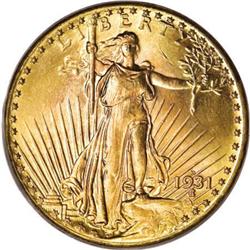 1931-D $20 MS66 PCGS