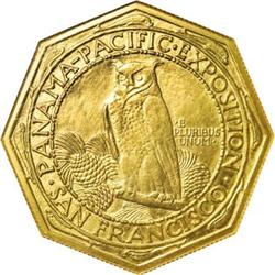 1915-S $50 Panama-Pacific 50 Dollar Octagonal