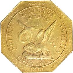 1851 $50 RE Humbert Fifty Dollar, 887 Thous.