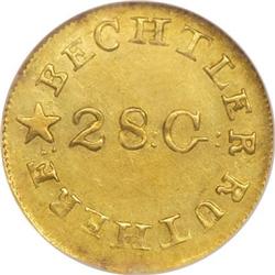 (1837-42) G$1 C. Bechtler Dollar, N Reversed