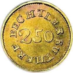 (1837-42) $2 1/2 C. Bechtler Quarter Eagle, 67G.