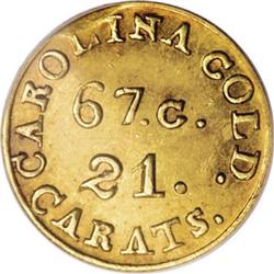 (1837-42) $2 1/2 C. Bechtler Quarter Eagle, 67G.