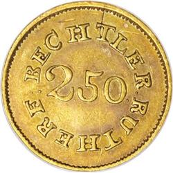 (1837-42) $2 1/2 C. Bechtler Quarter Eagle, 70G.