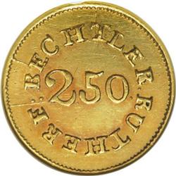 (1837-42) $2 1/2 C. Bechtler Quarter Eagle, 64G.