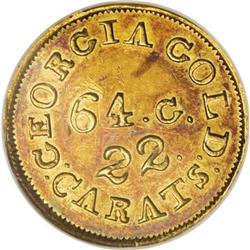(1837-42) $2 1/2 C. Bechtler Quarter Eagle, 64G.