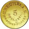 Image 2 : (1834-37) $5 C. Bechtler Five Dollar, 140G. 20C.