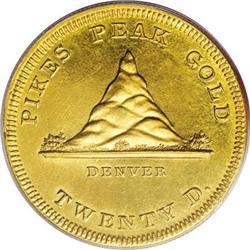 1860 $20 Clark, Gruber MS64 PCGS