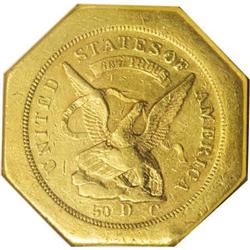 1851 $50 LE Humbert Fifty Dollar, 887 Thous. 50