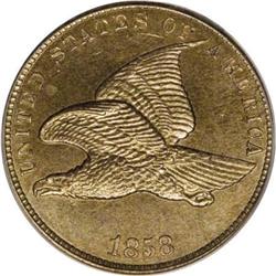 1858 P1C Flying Eagle Cent, Judd-193, Pollock-236, R.5