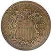 1866 5C Shield Five Cents, Judd-499,