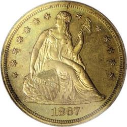 1867 $1 Dollar, Judd-593, Pollock-657, High R.7,