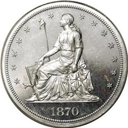 1870 $1 Standard Silver Dollar, Judd-1000,