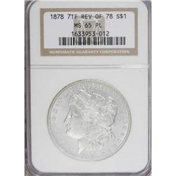 1878 7TF $1 Reverse of 1878 MS65 Prooflike NGC