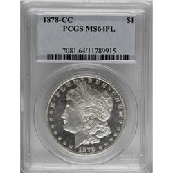 1878-CC $1 MS64 Prooflike PCGS