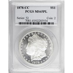 1878-CC $1 MS65 Prooflike PCGS