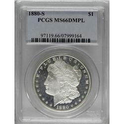 1880-S S$1 MS66 Deep Mirror Prooflike PCGS. The Medium