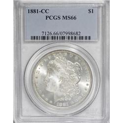 1881-CC $1 MS66 PCGS