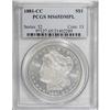 Image 3 : 1881-CC $1 MS65 Deep Mirror Prooflike PCGS.