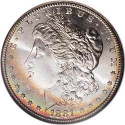1881-S $1 MS68 NGC.