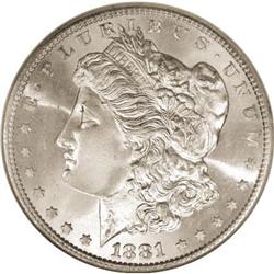 1881-S $1 MS68 NGC