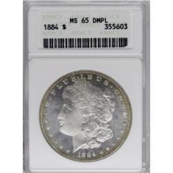 1884 $1 MS65 Deep Mirror Prooflike ANACS
