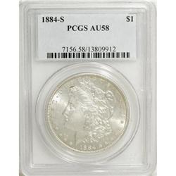 1884-S $1 AU58 PCGS