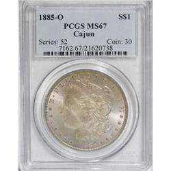 1885-O $1 MS67 PCGS