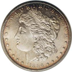 1886-O $1 MS60 NGC
