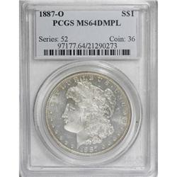 1887-O $1 MS64 Deep Mirror Prooflike PCGS.