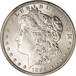 1894 $1 MS60 Details ANACS