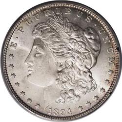 1894 $1 MS62 PCGS