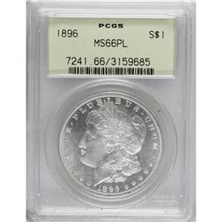 1896 $1 MS66 Prooflike PCGS.