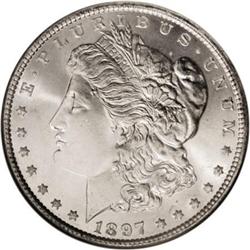 1897 $1 MS67 NGC