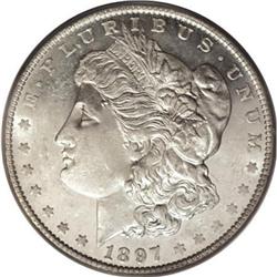 1897-O S$1 MS62 Prooflike PCGS. Ex: Diamond Head. An e