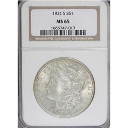 1921-S $1 MS65 NGC