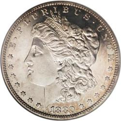 1880 $1 PR66 Cameo NGC