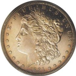 1891 $1 PR63 Cameo PCGS