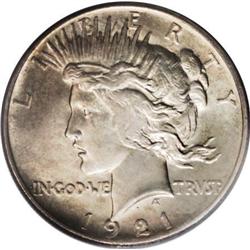 1921 $1 MS66 PCGS