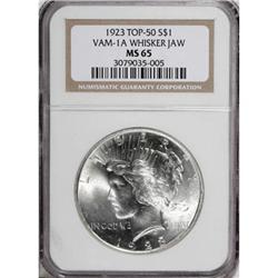 1923 $1 MS65 NGC